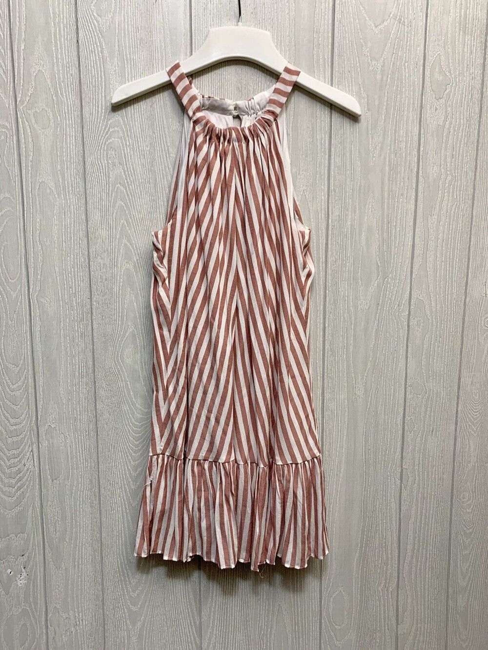 Mustard Seed Pink Stripe Sleeveless Dress Size Small NWT